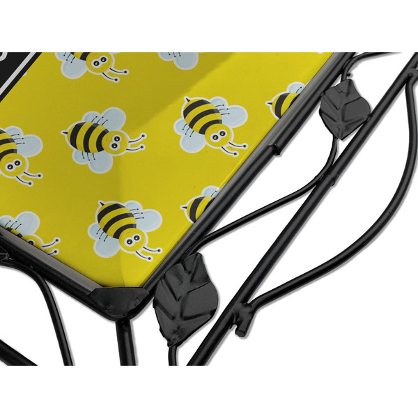 Buzzing Bee Square Trivet - Detail