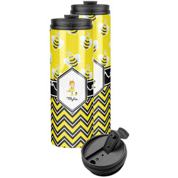 Buzzing Bee Stainless Steel Skinny Tumbler (Personalized)