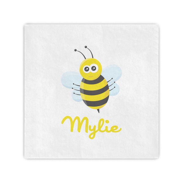 Custom Buzzing Bee Standard Cocktail Napkins (Personalized)