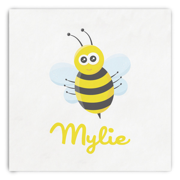 Custom Buzzing Bee Paper Dinner Napkins (Personalized)