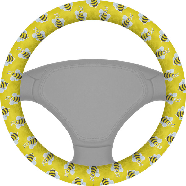 Custom Buzzing Bee Steering Wheel Cover