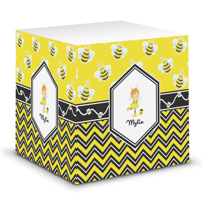 Buzzing Bee Sticky Note Cube (Personalized)