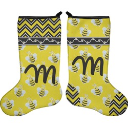 Buzzing Bee Holiday Stocking - Double-Sided - Neoprene (Personalized)