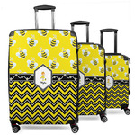 Buzzing Bee 3 Piece Luggage Set - 20" Carry On, 24" Medium Checked, 28" Large Checked (Personalized)