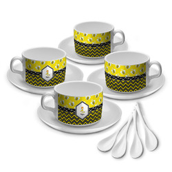 Buzzing Bee Tea Cup - Set of 4 (Personalized)