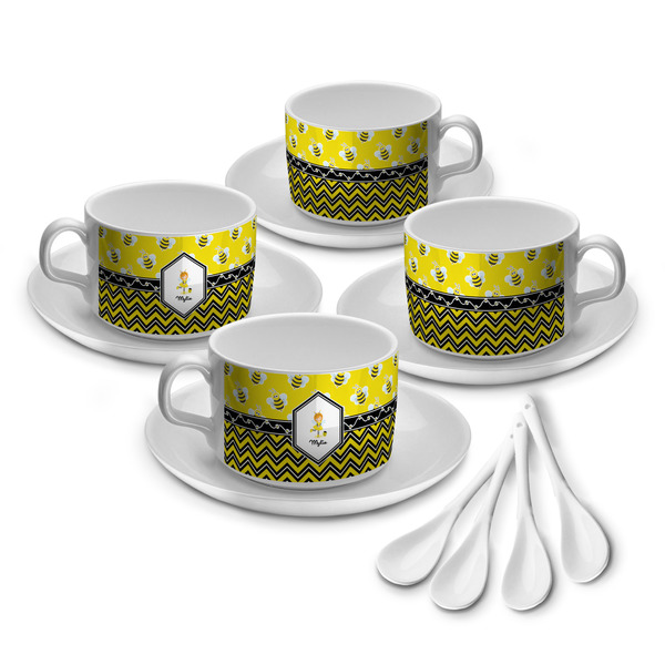 Buzzing Bee Tea Cup - Set of 4