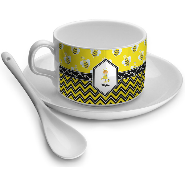 Custom Buzzing Bee Tea Cup (Personalized)