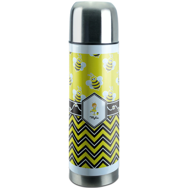 Custom Buzzing Bee Stainless Steel Thermos (Personalized)