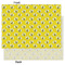 Buzzing Bee Tissue Paper - Lightweight - Large - Front & Back