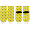 Buzzing Bee Toddler Ankle Socks - Double Pair - Front and Back - Apvl