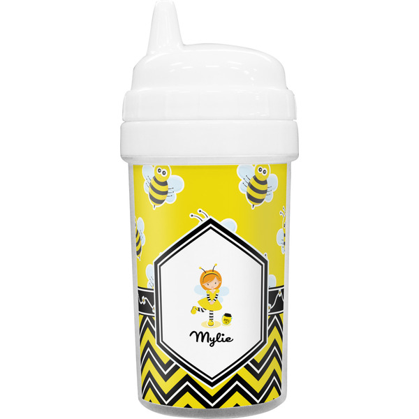 Custom Buzzing Bee Toddler Sippy Cup (Personalized)