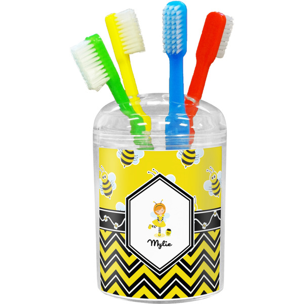 Custom Buzzing Bee Toothbrush Holder (Personalized)