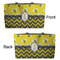 Buzzing Bee Tote w/Black Handles - Front & Back Views