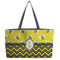 Buzzing Bee Tote w/Black Handles - Front View