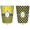 Buzzing Bee Trash Can White - Front and Back - Apvl