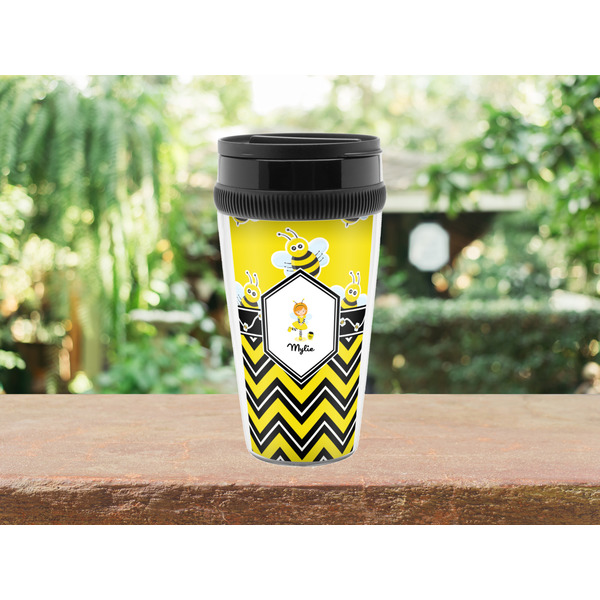 Buzzing Bee Travel Mug Lifestyle (Personalized)