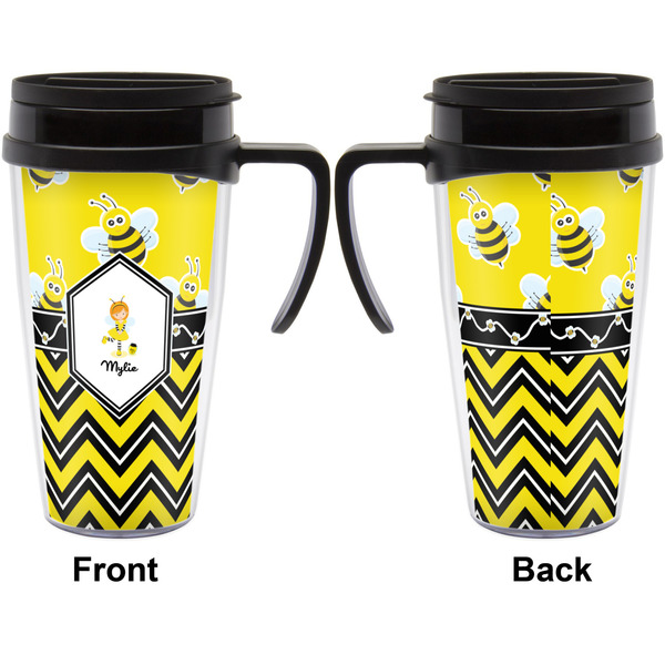 Buzzing Bee Travel Mug with Black Handle - Approval