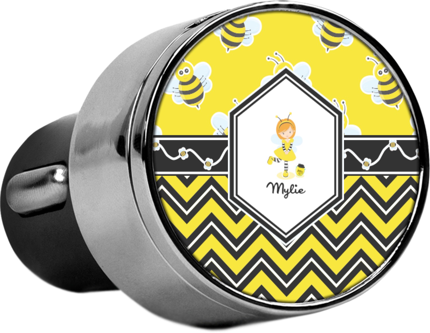 Custom Buzzing Bee USB Car Charger (Personalized) YouCustomizeIt