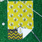Buzzing Bee Waffle Weave Golf Towel - In Context