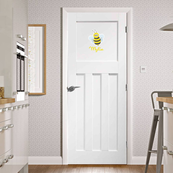 Buzzing Bee Wall Graphic on Door