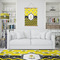 Buzzing Bee Wall Hanging Tapestry - Portrait - IN CONTEXT