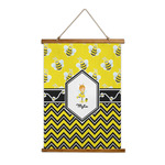 Buzzing Bee Wall Hanging Tapestry - Tall (Personalized)
