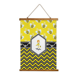 Buzzing Bee Wall Hanging Tapestry - Tall (Personalized)
