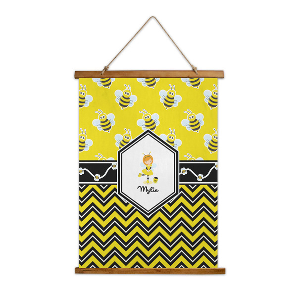 Custom Buzzing Bee Wall Hanging Tapestry - Tall (Personalized)