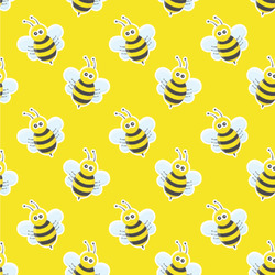 Buzzing Bee Wallpaper & Surface Covering (Water Activated 24"x 24" Sample)