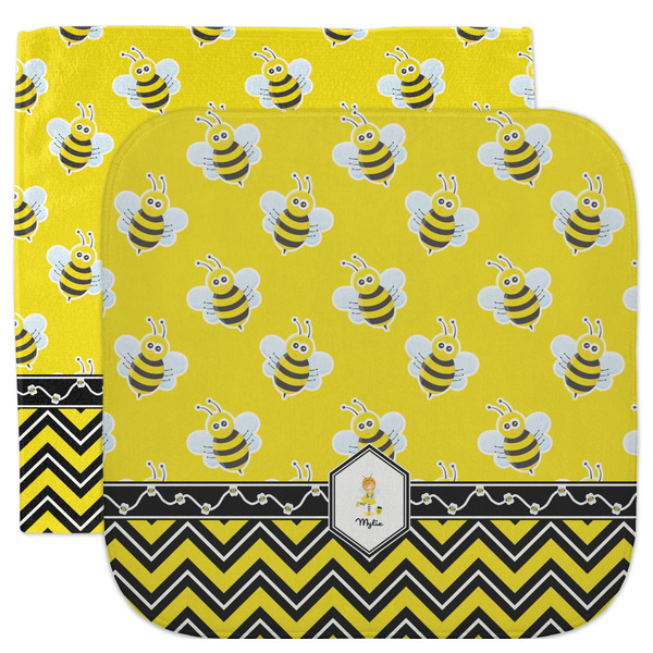 Custom Buzzing Bee Facecloth / Wash Cloth (Personalized)