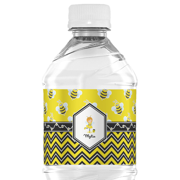 Custom Buzzing Bee Water Bottle Labels - Custom Sized (Personalized)