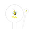 Buzzing Bee Round Plastic Food Picks (Personalized)
