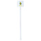 Buzzing Bee White Plastic Stir Stick - Double Sided - Square - Single Stick