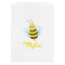 Buzzing Bee White Treat Bag - Front View