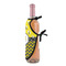 Buzzing Bee Wine Bottle Apron - DETAIL WITH CLIP ON NECK