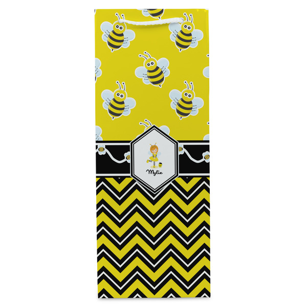 Buzzing Bee Wine Gift Bag - Gloss - Front