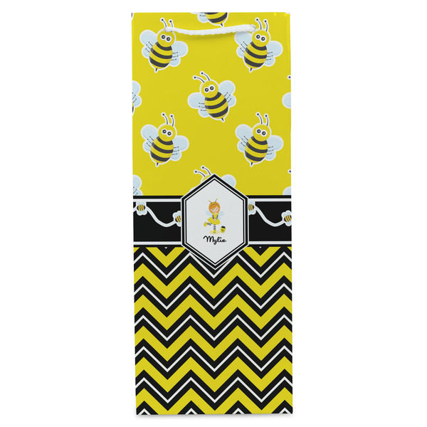 Buzzing Bee Wine Gift Bag - Matte - Front