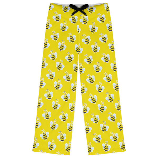 Custom Buzzing Bee Womens Pajama Pants - L