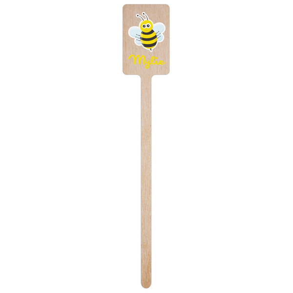 Buzzing Bee Wooden 6.25" Stir Stick - Rectangular - Single Stick