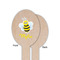 Buzzing Bee Wooden Food Pick - Oval - Single Sided - Front & Back