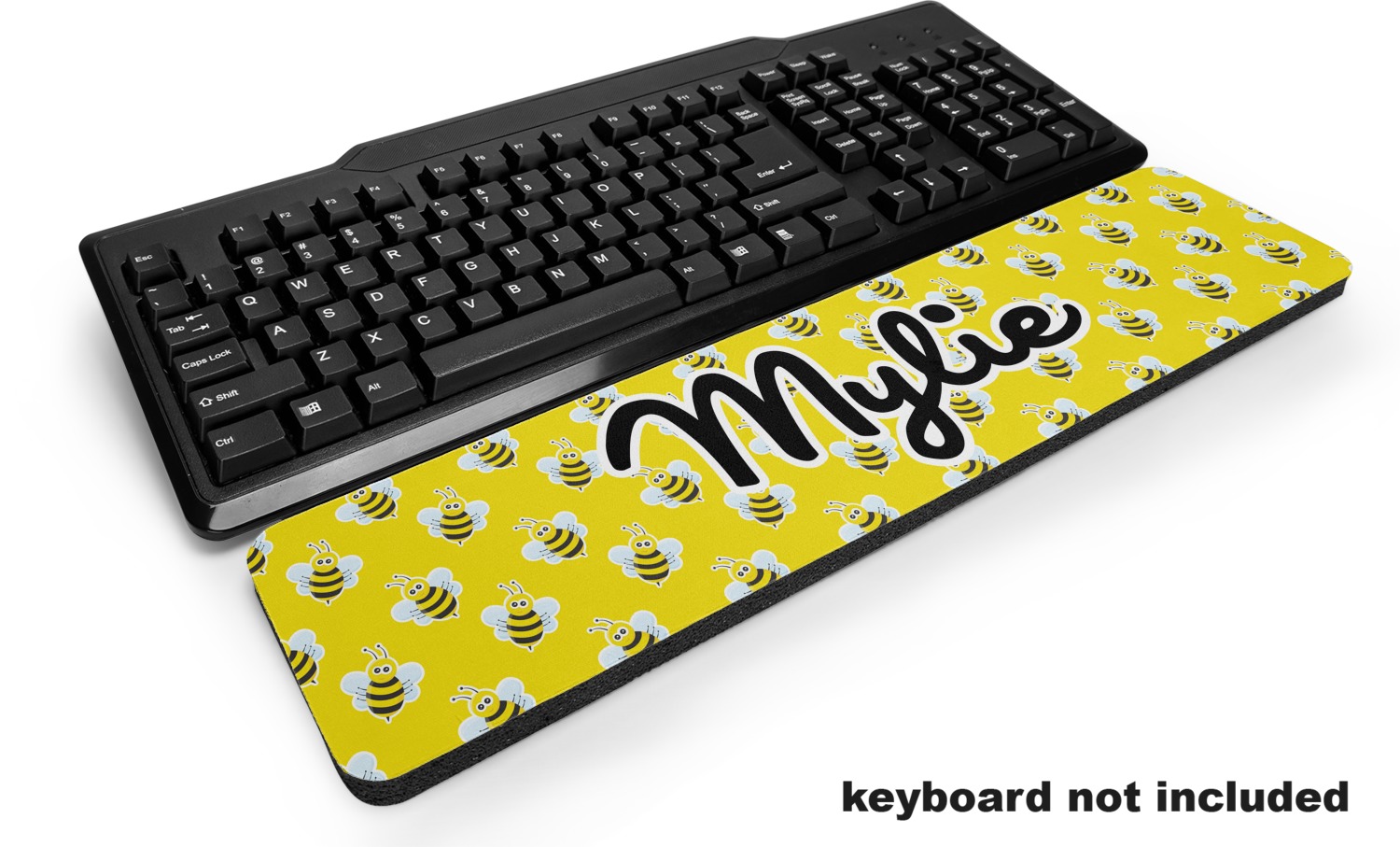 Custom Buzzing Bee Keyboard Wrist Rest (Personalized) YouCustomizeIt