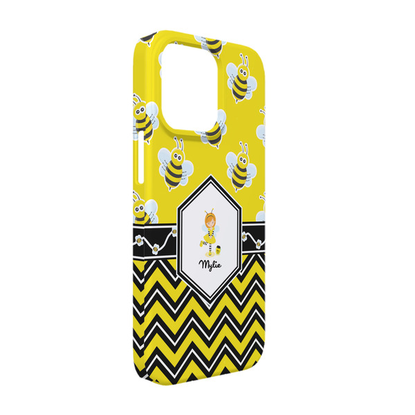 Custom Buzzing Bee iPhone Case - Plastic - iPhone 13 (Personalized)