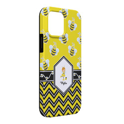 Buzzing Bee iPhone Case - Rubber Lined - iPhone 13 Pro Max (Personalized)