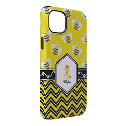 Buzzing Bee iPhone Case - Rubber Lined - iPhone 14 Plus (Personalized)