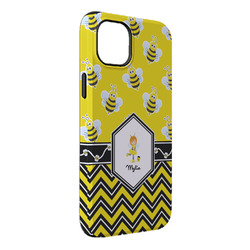 Buzzing Bee iPhone Case - Rubber Lined - iPhone 14 Pro Max (Personalized)