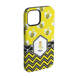Buzzing Bee iPhone Case - Rubber Lined - iPhone 15 (Personalized)