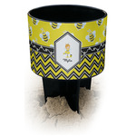 Buzzing Bee Black Beach Spiker Drink Holder (Personalized)