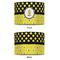 Honeycomb, Bees & Polka Dots 12" Drum Lampshade - APPROVAL (Fabric)