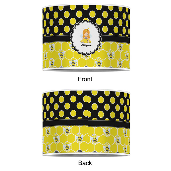 Honeycomb, Bees & Polka Dots 12" Drum Lampshade - APPROVAL (Poly Film)