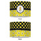 Honeycomb, Bees & Polka Dots 12" Drum Lampshade - APPROVAL (Poly Film)
